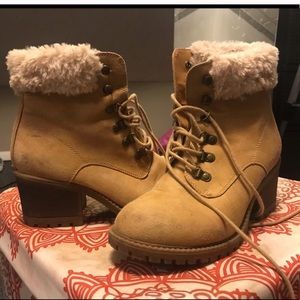 Fur-lined Booties